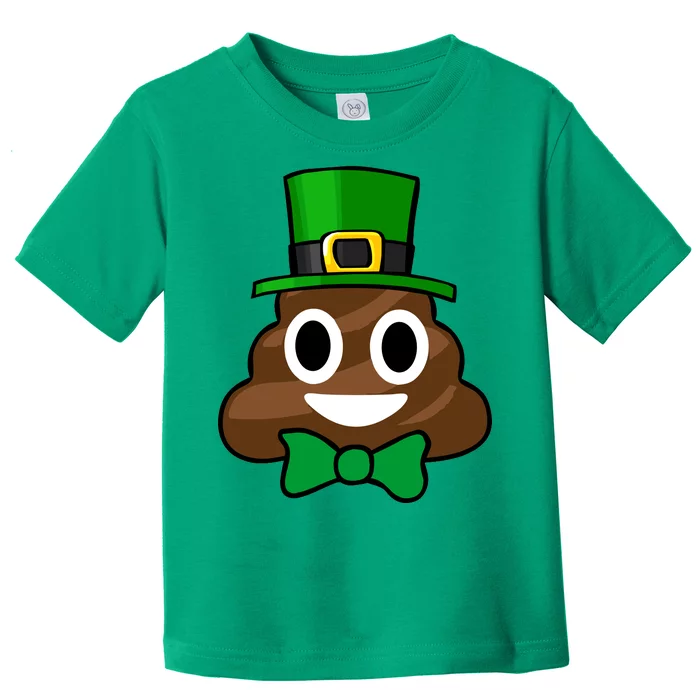 Leprechaun Poop Emoji Smiley Funny St. Patrick's Day Toddler T-Shirt