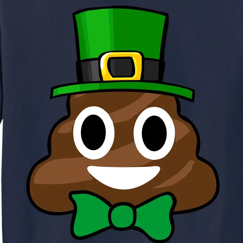 Leprechaun Poop Emoji Smiley Funny St. Patrick's Day Tall Sweatshirt