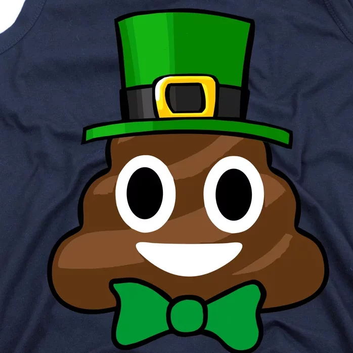 Leprechaun Poop Emoji Smiley Funny St. Patrick's Day Tank Top