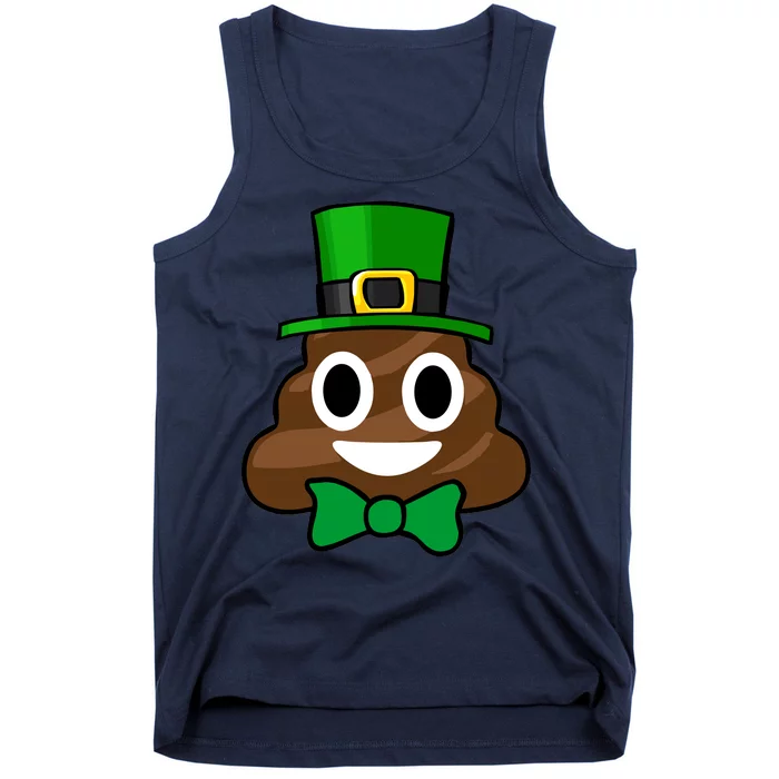 Leprechaun Poop Emoji Smiley Funny St. Patrick's Day Tank Top