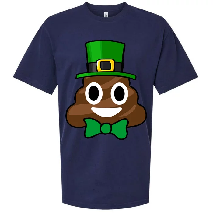 Leprechaun Poop Emoji Smiley Funny St. Patrick's Day Sueded Cloud Jersey T-Shirt