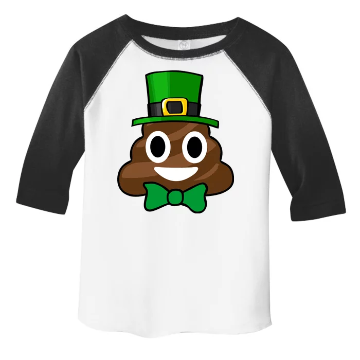 Leprechaun Poop Emoji Smiley Funny St. Patrick's Day Toddler Fine Jersey T-Shirt