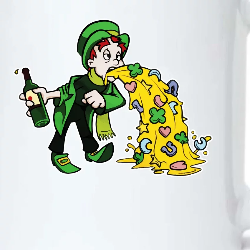 Leprechaun Puking St. Patrick's Day Drinking Black Color Changing Mug