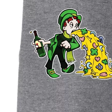 Leprechaun Puking St. Patrick's Day Drinking Doggie 3-End Fleece Hoodie