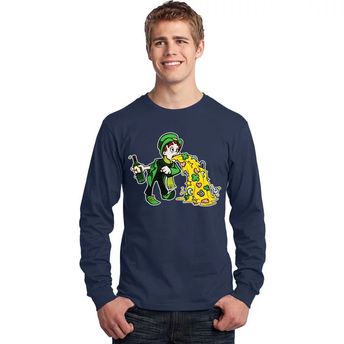 Leprechaun Puking St. Patrick's Day Drinking Tall Long Sleeve T-Shirt