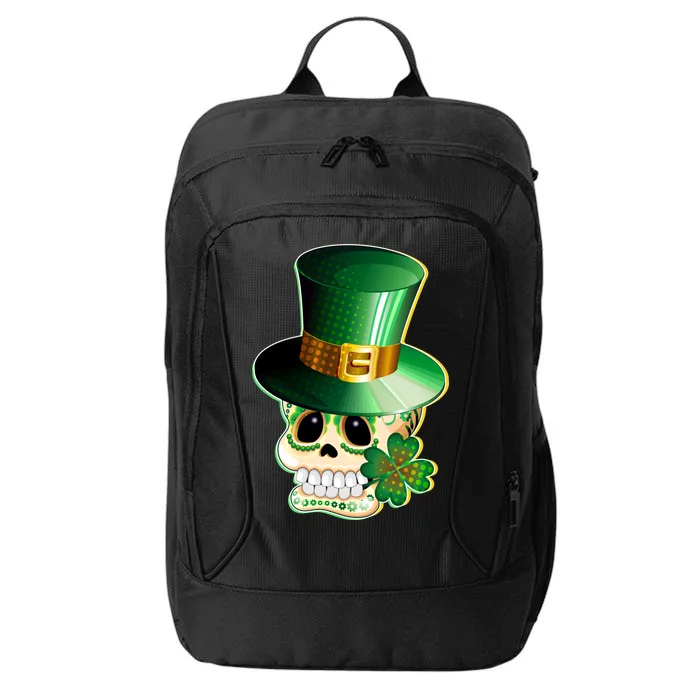 Leprechaun Sugar Irish Skull City Backpack