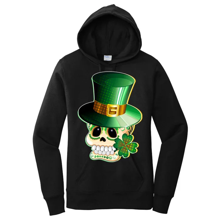 Leprechaun Sugar Irish Skull Women's Pullover Hoodie