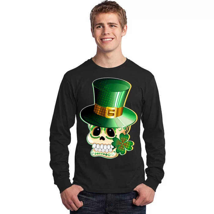 Leprechaun Sugar Irish Skull Tall Long Sleeve T-Shirt