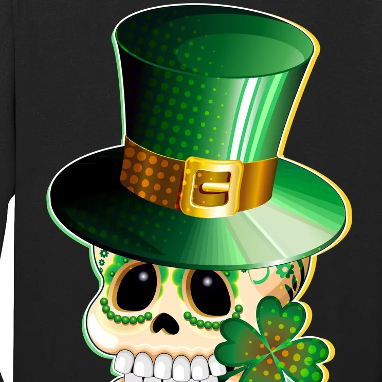 Leprechaun Sugar Irish Skull Tall Long Sleeve T-Shirt