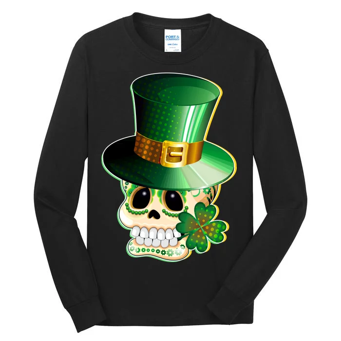 Leprechaun Sugar Irish Skull Tall Long Sleeve T-Shirt