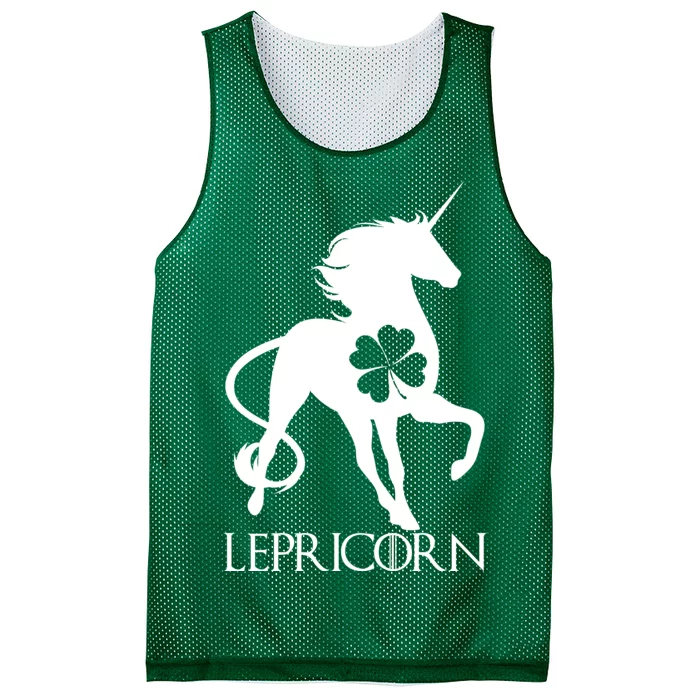 Lepricorn Leprechaun Unicorn St. Patrick's Day Mesh Reversible Basketball Jersey Tank