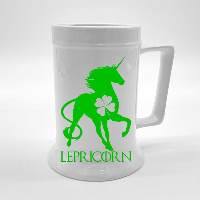 Lepricorn Leprechaun Unicorn St. Patrick's Day Front & Back Beer Stein