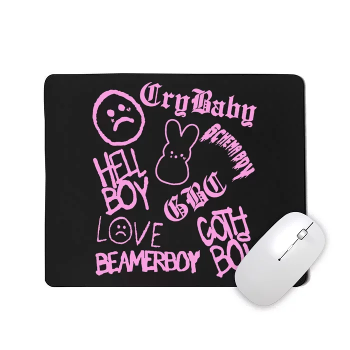 Lil Emo Rap Goth Peep Hip Hop Tattoo Mousepad