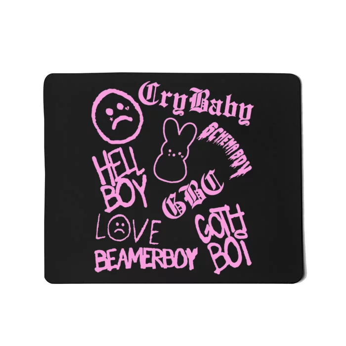 Lil Emo Rap Goth Peep Hip Hop Tattoo Mousepad