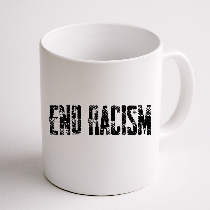 Lovely End Racism T Peace Against Racism Refugee Front & Back Coffee Mug