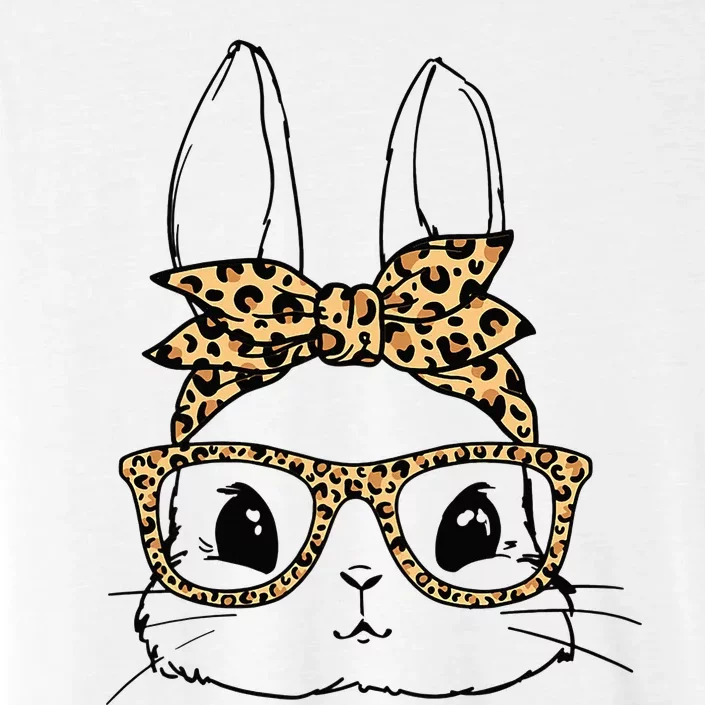 Leopard Easter Rabbit Cute Bunny Face Easter Day ChromaSoft Performance T-Shirt