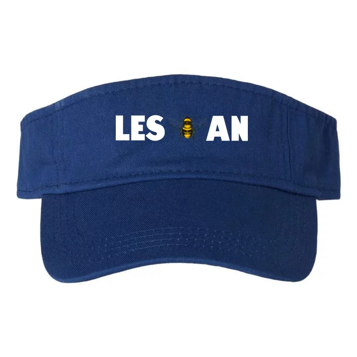 LES-Bee-an Cute Funny Lesbian Valucap Bio-Washed Visor