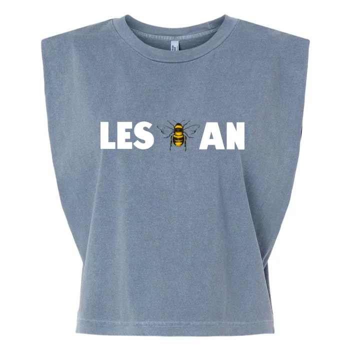 LES-Bee-an Cute Funny Lesbian Garment-Dyed Women's Muscle Tee