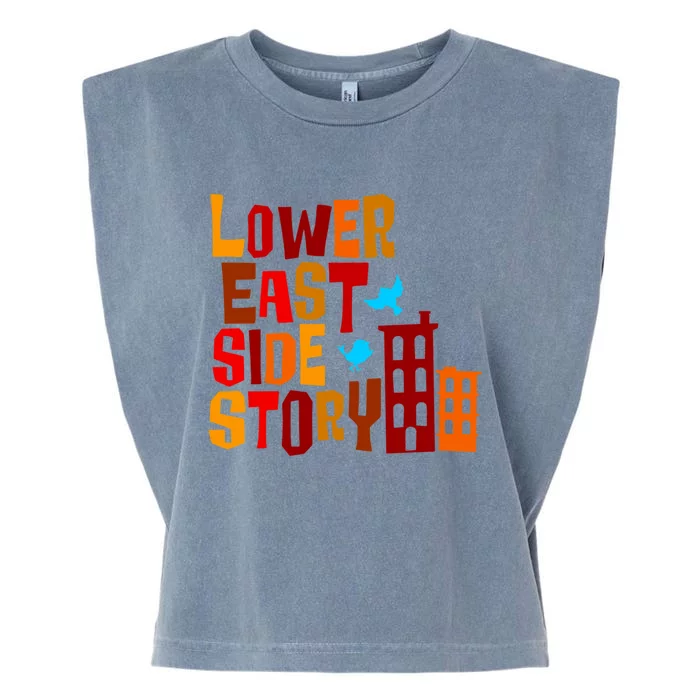 Lower East Side Story City Meaningful Gift Garment-Dyed Women's Muscle Tee