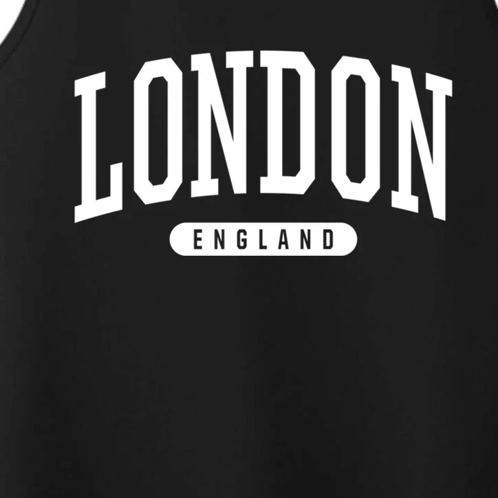 London England Souvenirs & Gifts College Style London England Souvenir Gift Performance Tank