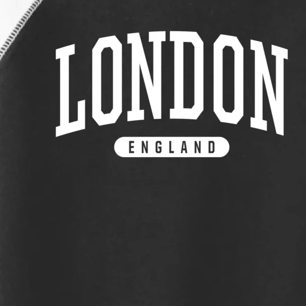 London England Souvenirs & Gifts College Style London England Souvenir Gift Toddler Fine Jersey T-Shirt