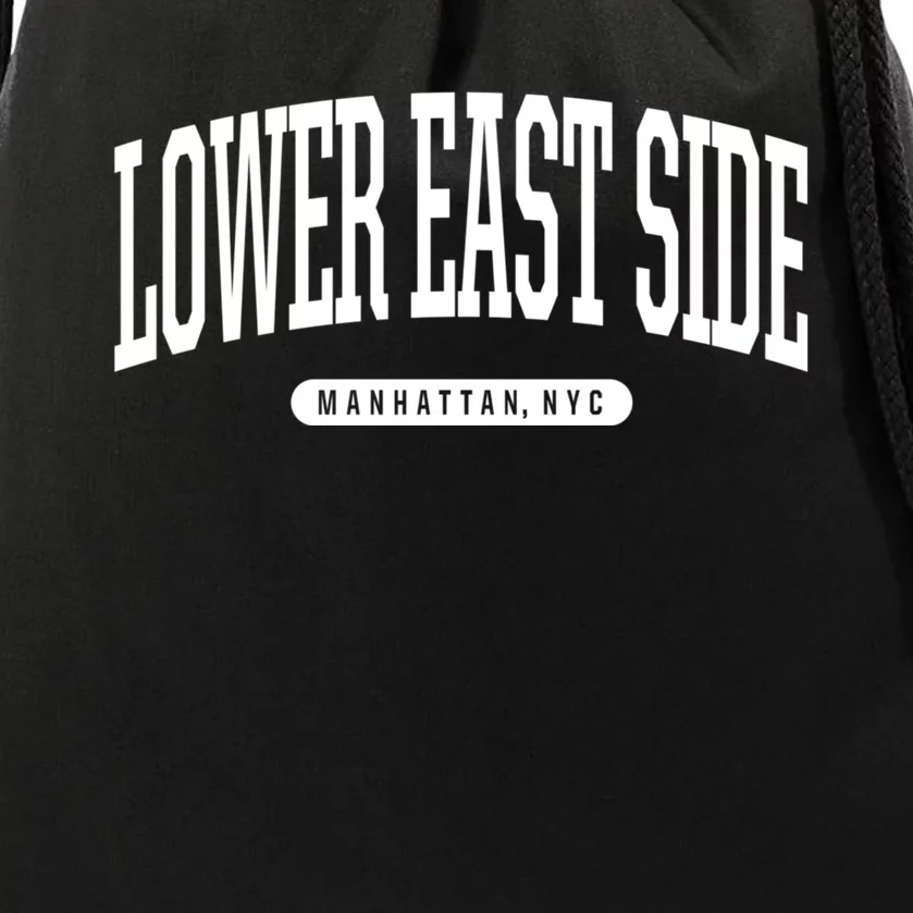 Lower East Side Manhattan Ny Nyc Borough Lower East Side Manhattan New York Drawstring Bag