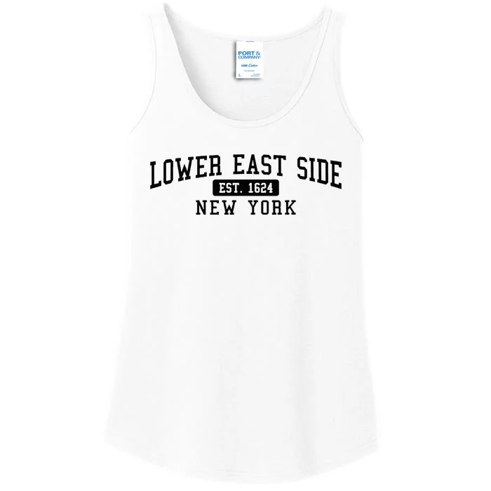 Lower East Side Manhattan New York Ladies Essential Tank