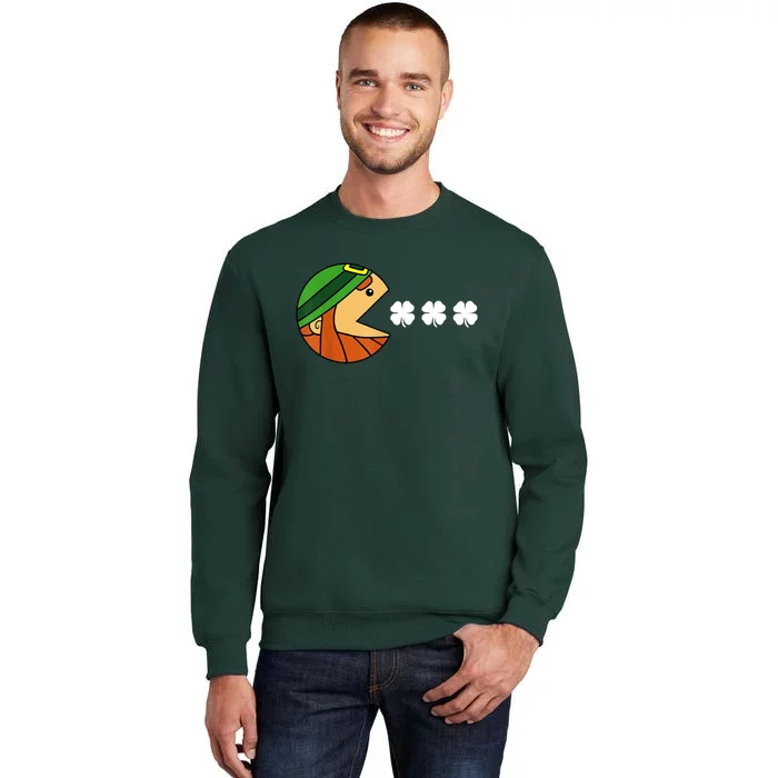 Leprechaun Eating Shamrock Sweatshirt