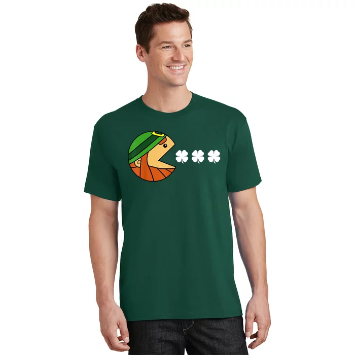 Leprechaun Eating Shamrock T-Shirt