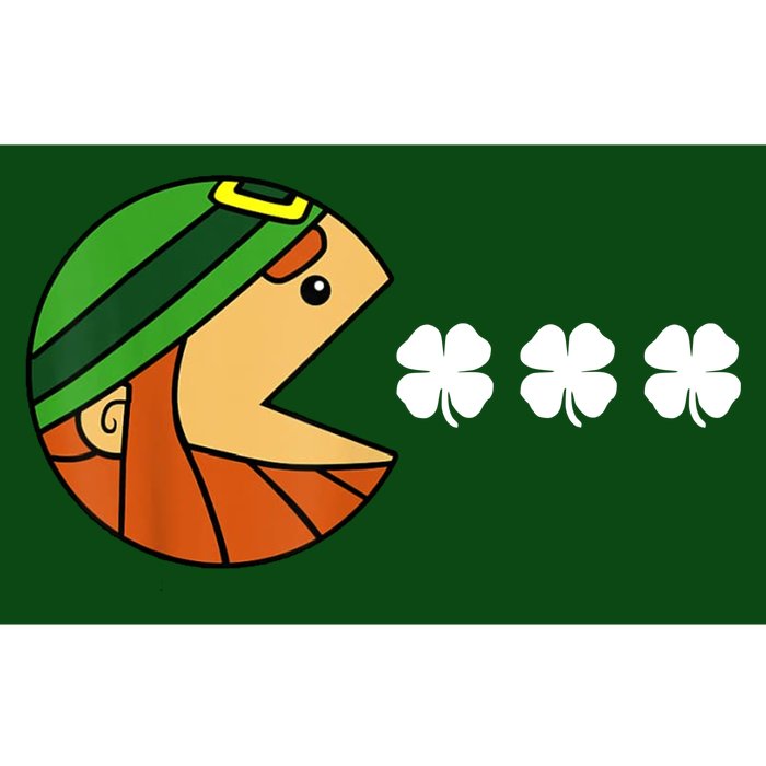 Leprechaun Eating Shamrock Bumper Sticker