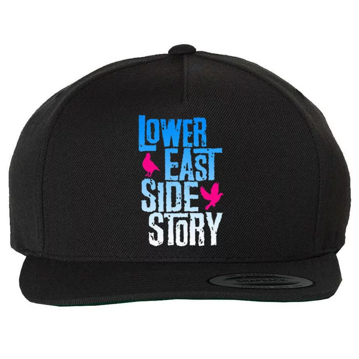 Lower East Side Story Blue Wool Snapback Cap