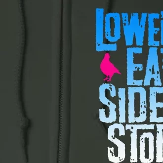 Lower East Side Story Blue Full Zip Hoodie