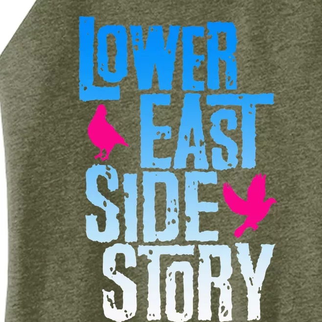 Lower East Side Story Blue Women’s Perfect Tri Rocker Tank