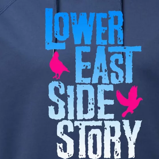 Lower East Side Story Blue Performance Fleece Hoodie