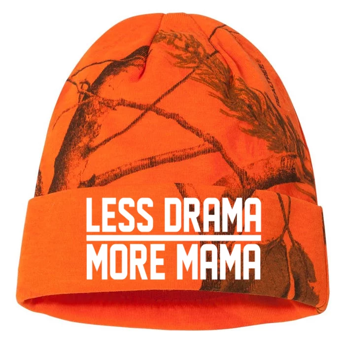 Less Drama More Mama Kati - 12in Camo Beanie