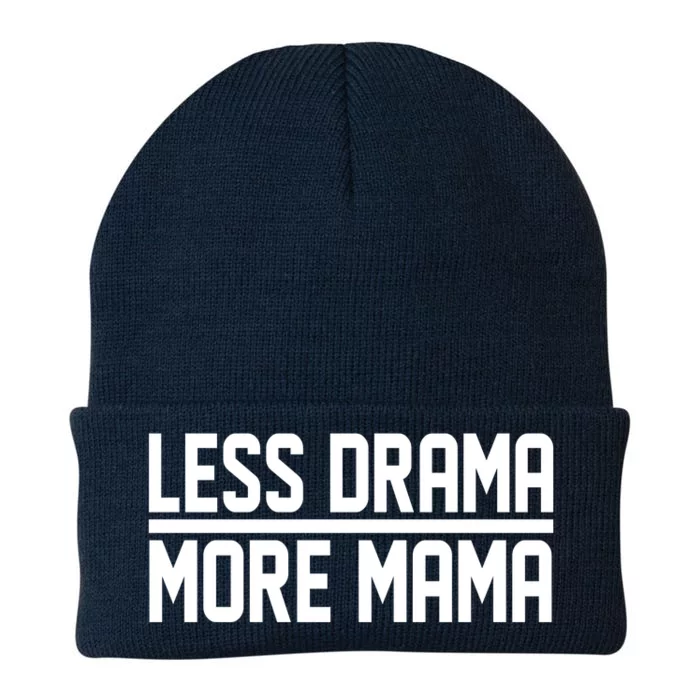 Less Drama More Mama Knit Cap Winter Beanie