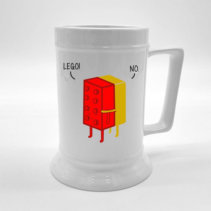 Let Go No Funny Front & Back Beer Stein