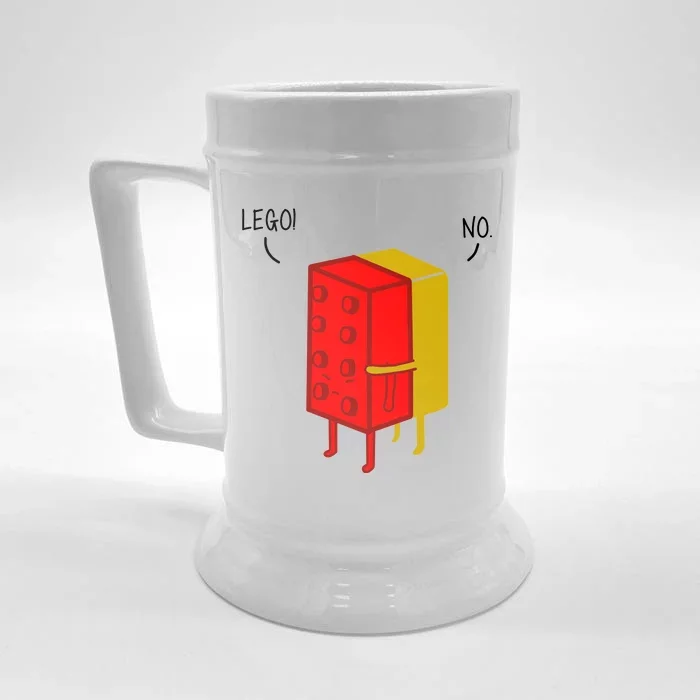 Let Go No Funny Front & Back Beer Stein