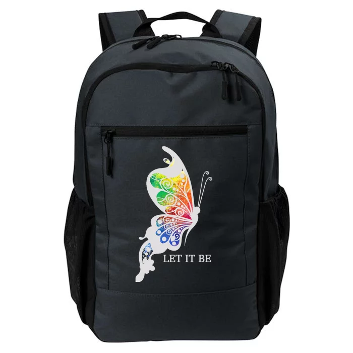 Let It Be Colorful Butterfly Daily Commute Backpack