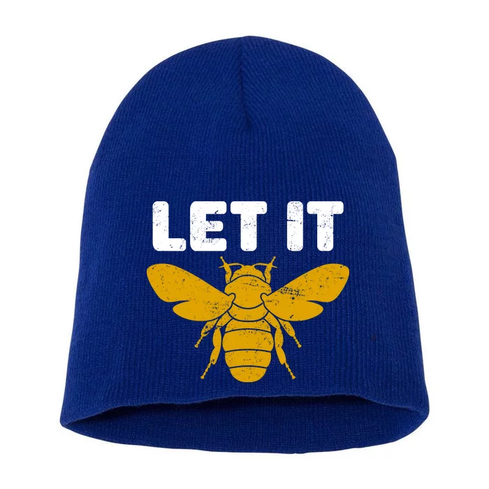 Let It Bee Short Acrylic Beanie