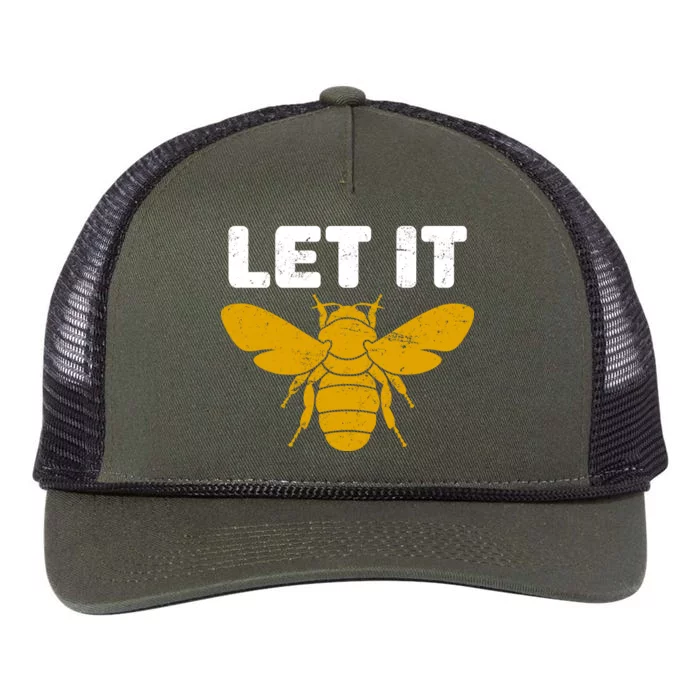 Let It Bee Retro Rope Trucker Hat Cap