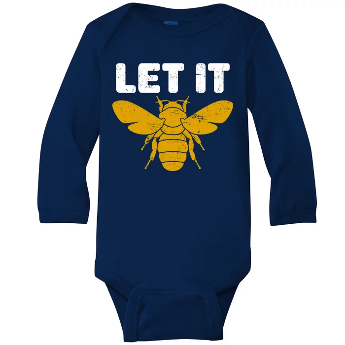 Let It Bee Baby Long Sleeve Bodysuit