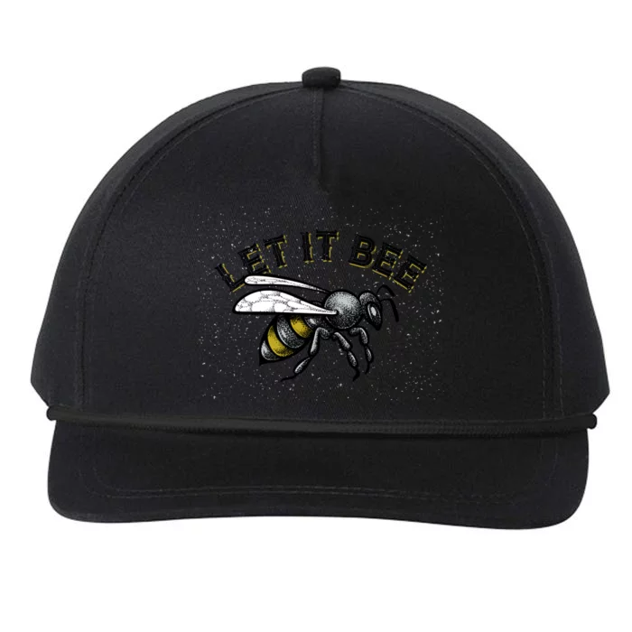 Let It Bee Funny Bumble Snapback Five-Panel Rope Hat