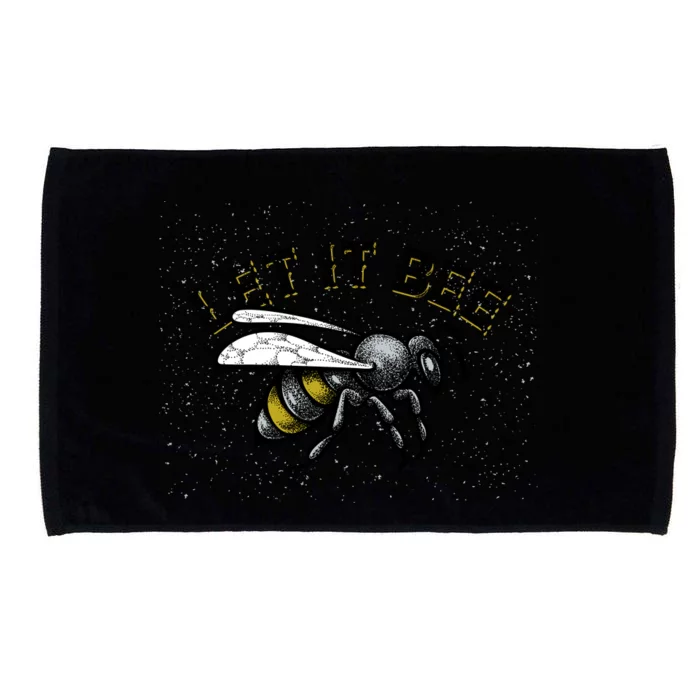 Let It Bee Funny Bumble Microfiber Hand Towel