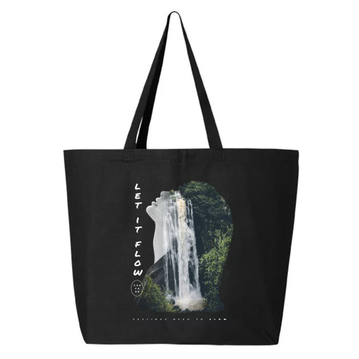 Let It Flow Waterfall Art 25L Jumbo Tote