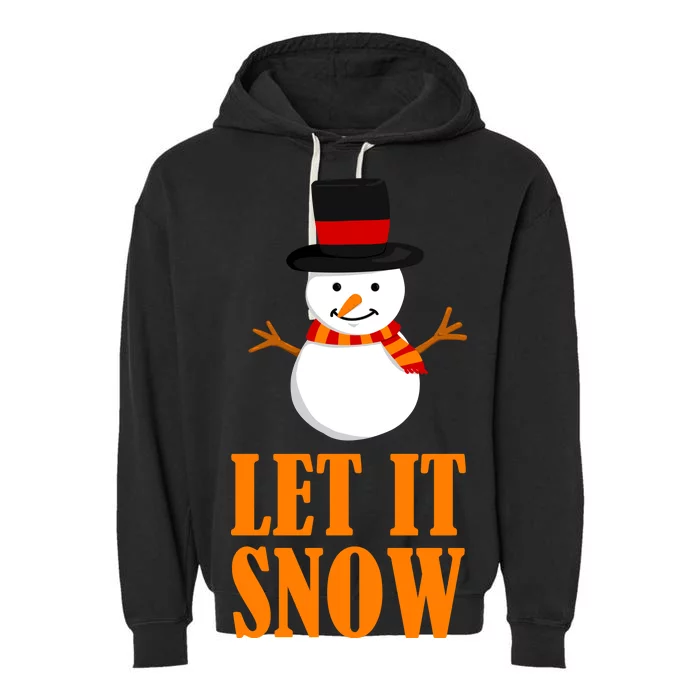 Let It Snow Garment-Dyed Fleece Hoodie