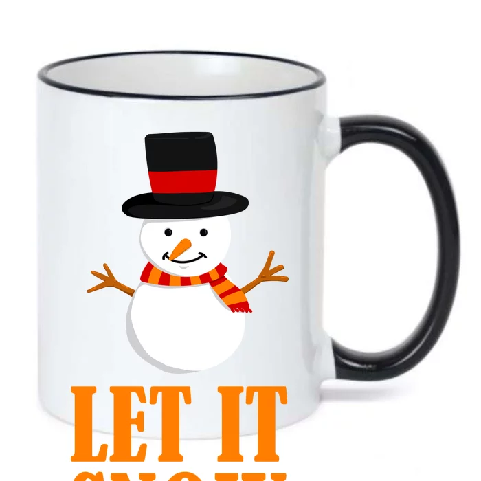 Let It Snow Black Color Changing Mug