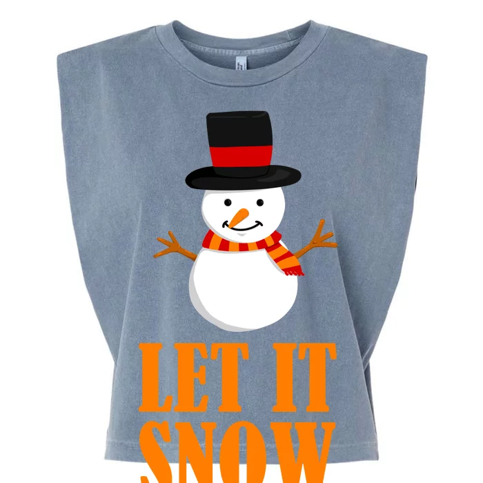 Let It Snow Garment-Dyed Women's Muscle Tee