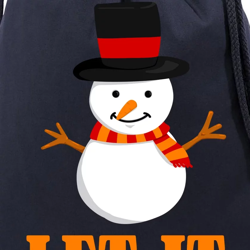 Let It Snow Drawstring Bag