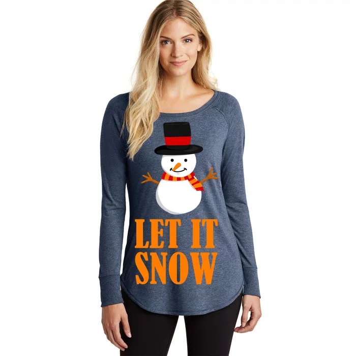 Let It Snow Women's Perfect Tri Tunic Long Sleeve Shirt